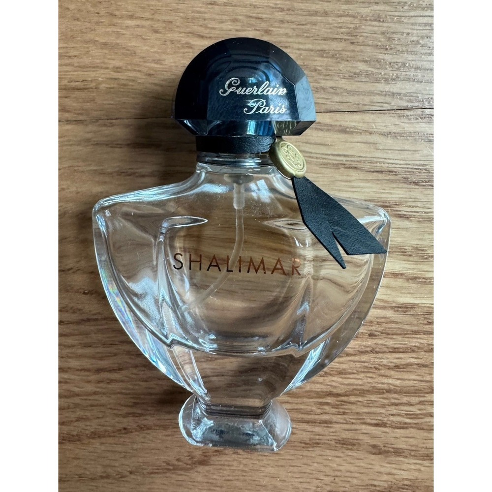 Vintage Guerlain Shalimar 30ml 1oz EDP Empty‎ Perfume Bottle Collectible 2006